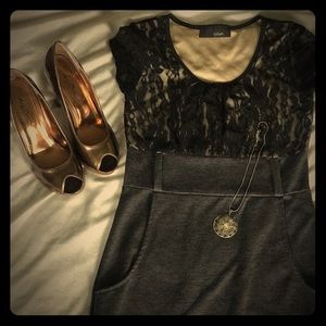 Trendy/Professional Dress with Necklace and Shoes